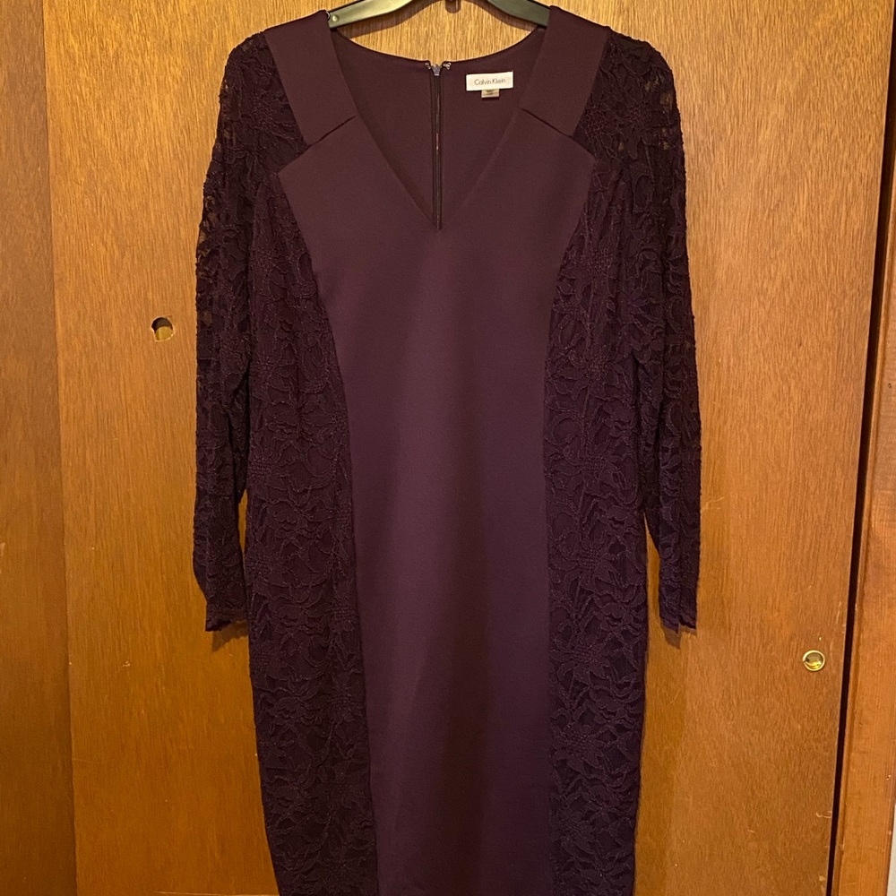 Plum Calvin Klein Size 16w dress